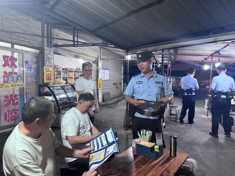湖北省沙市区锣场镇派出所：反诈宣传“不降温”  守护钱袋“不止步”