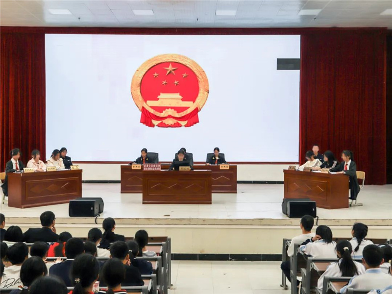 云南省武定县人民法院：模拟法庭进校园 法治种子播心田