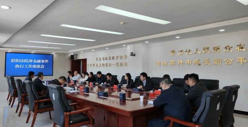宁夏彭阳法院召开涉金融案件执行工作座谈会