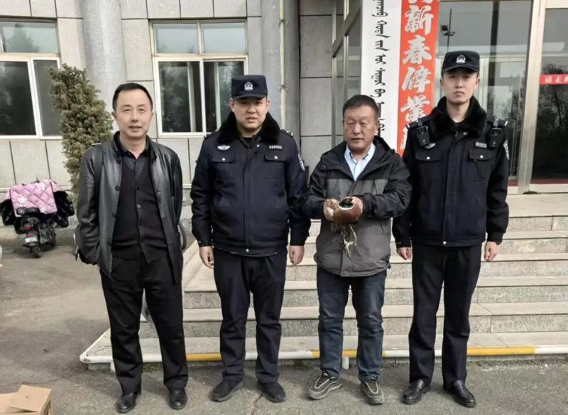 内蒙古：集宁公安救助一只国家 “三有” 保护动物环颈雉1.jpg